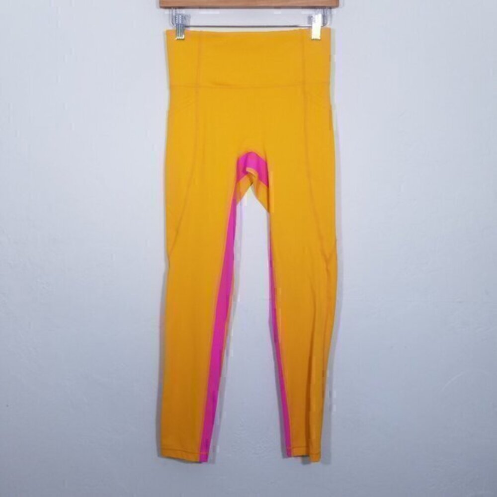 ALL ACCESS Ultra High Rise Utility Pocket Leggings Scape Orange Digital Pink S